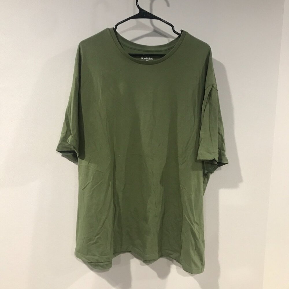 Good Fellow Short Sleeve Crew Neck Men's T-Shirt - 4XL - green